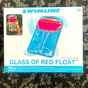Swimline “Glass of Red Float” Pool Float